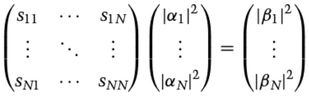 Stochastic matrix equation